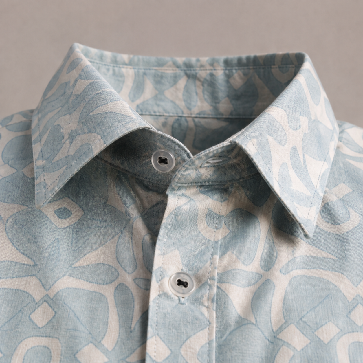 Details of Long Sleeve Batik Shirt