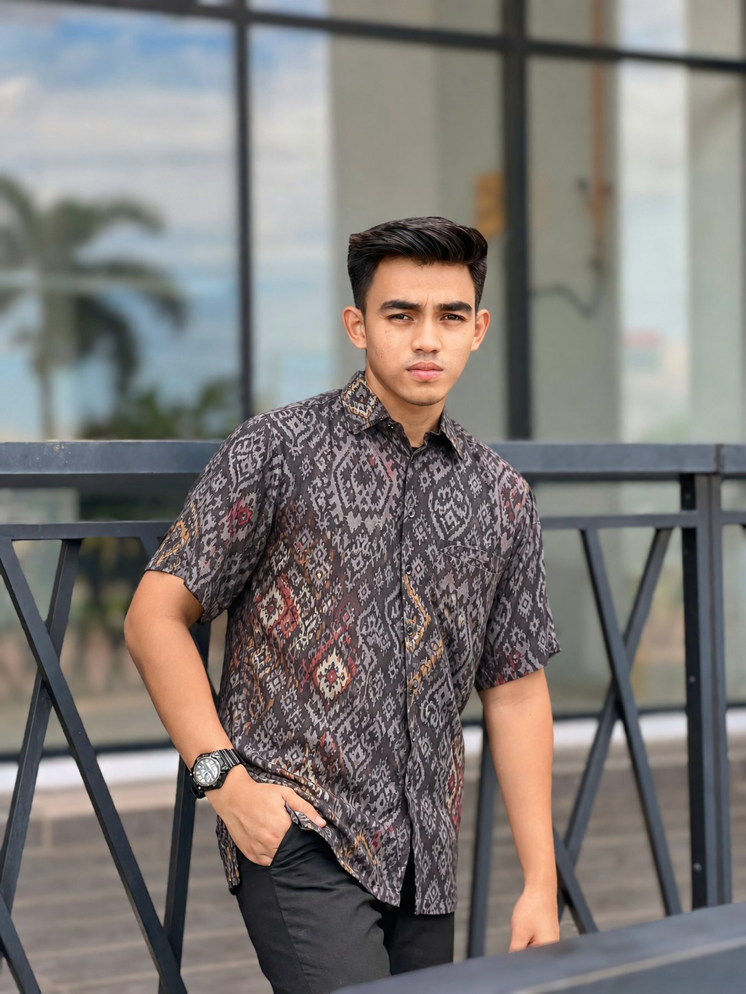 Short Sleeve Batik Shirt